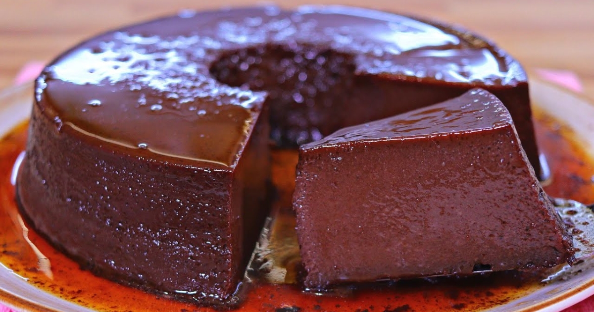 Pudim de Chocolate Super Fácil e Delicioso