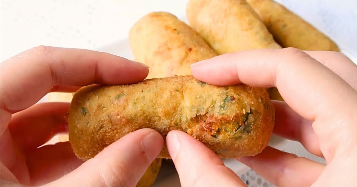 bolinho de batata com queijo