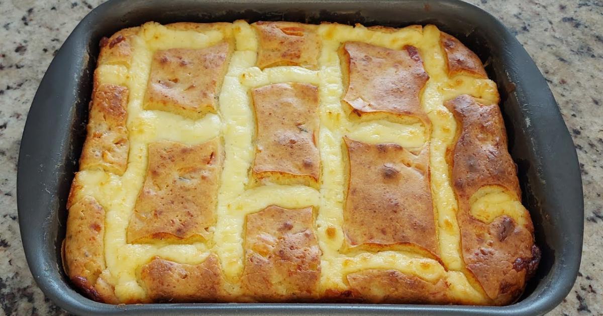 Torta de Queijo e Presunto Com Catupiry Super Rápido e Fácil