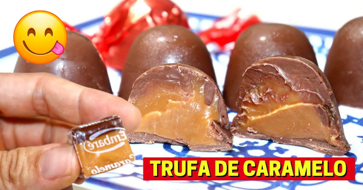 Trufa de Caramelo de 4 Ingredientes: O Bombom Caseiro mais Desejado