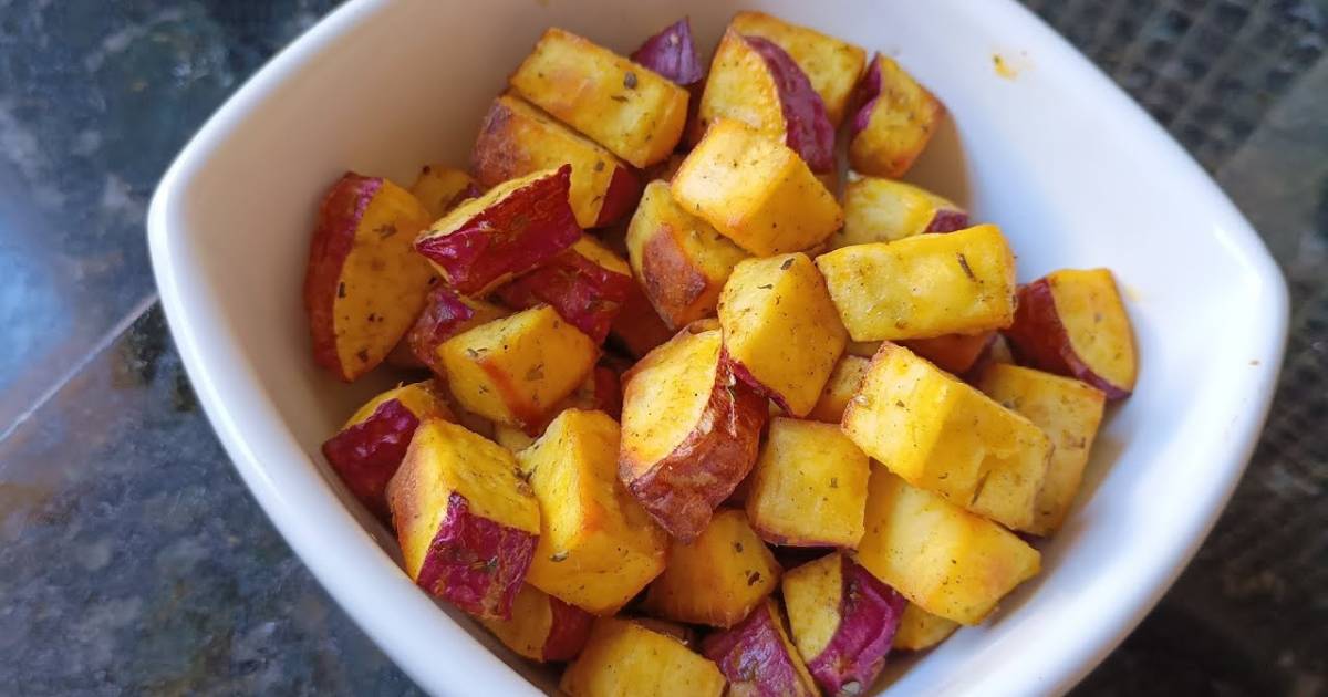 Batata Doce Crocante na Air Fryer