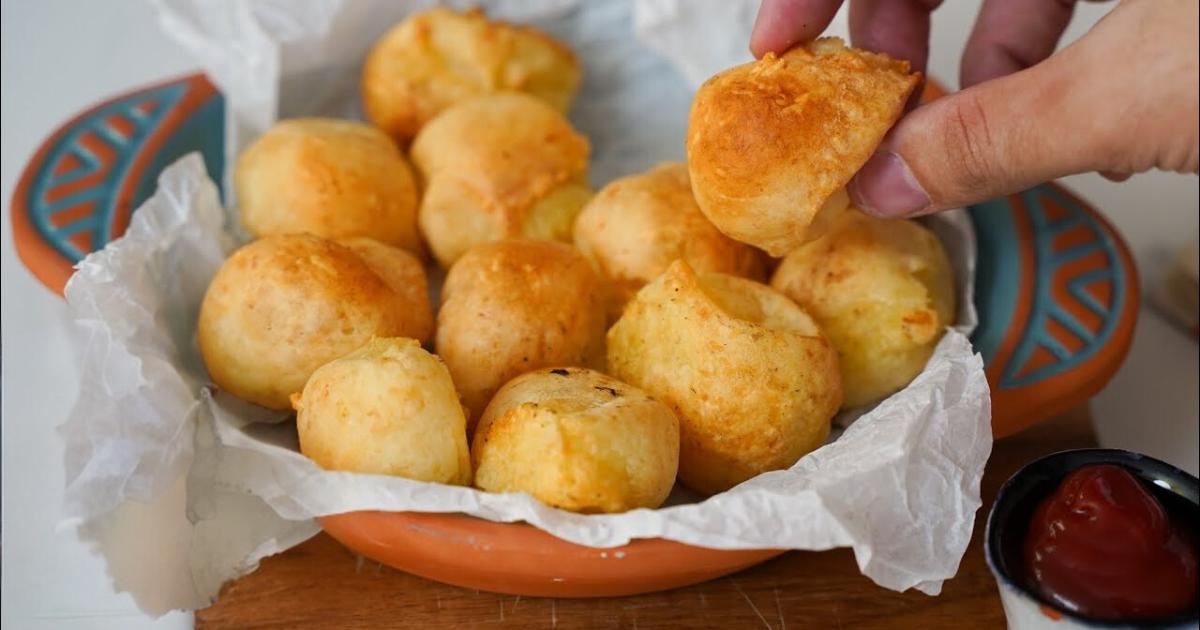 Bolinhas de Batata Na Air Fryer Que Derrete Na Boca