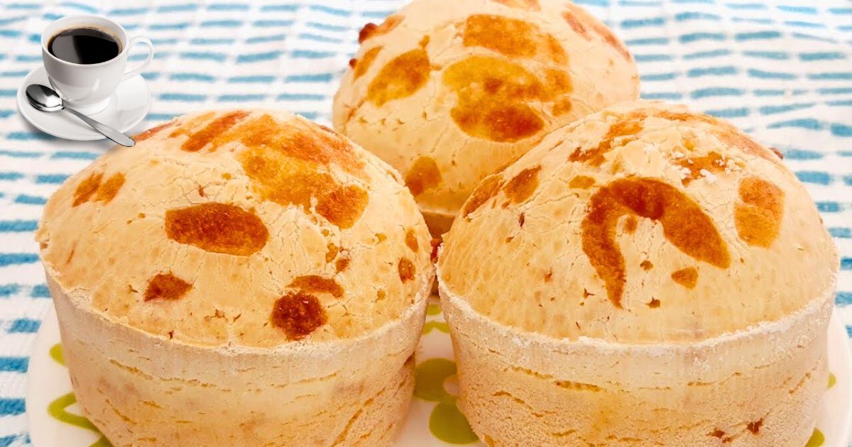 Bolinhos sem trigo com queijo derretido