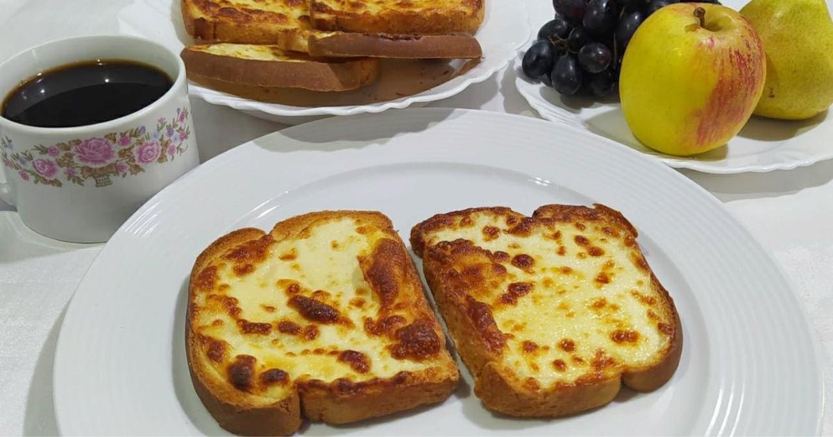 torrada com requeijão na airfryer