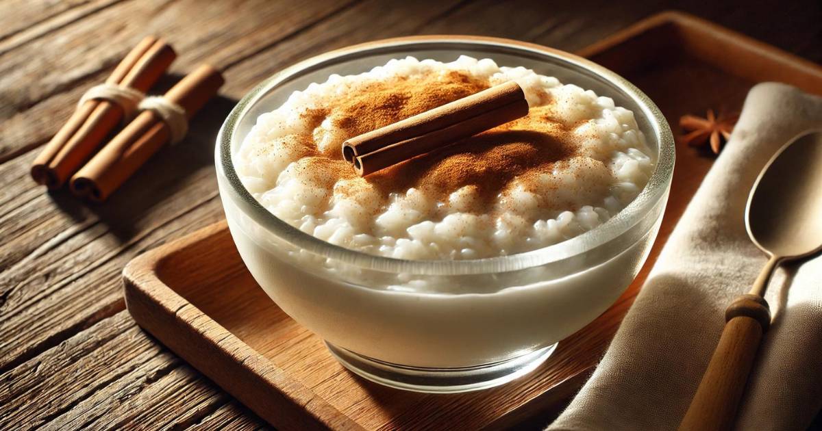 Arroz doce cremoso fácil e delicioso