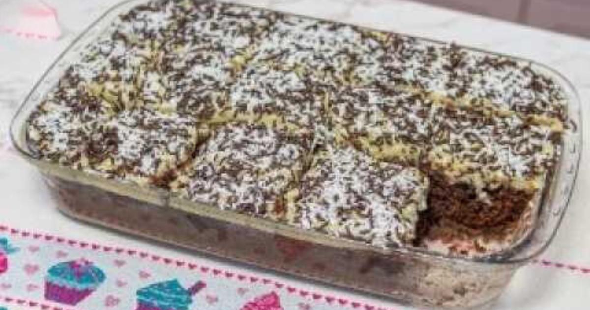 Bolo Prestígio Molhadinho Na Travessa Super Fácil e Delicioso O Bolo Prestígio Molhadinho na Travessa...