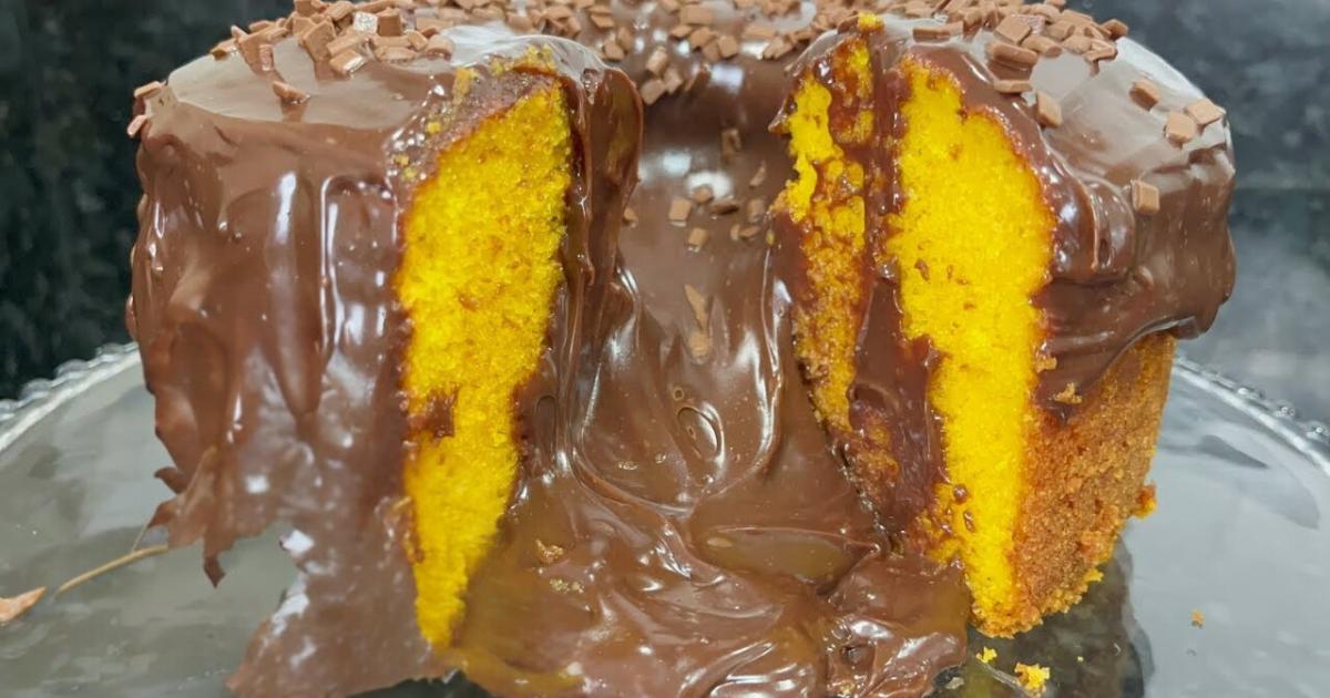 Bolo de Cenoura Com Brigadeiro Super Fácil e Delicioso