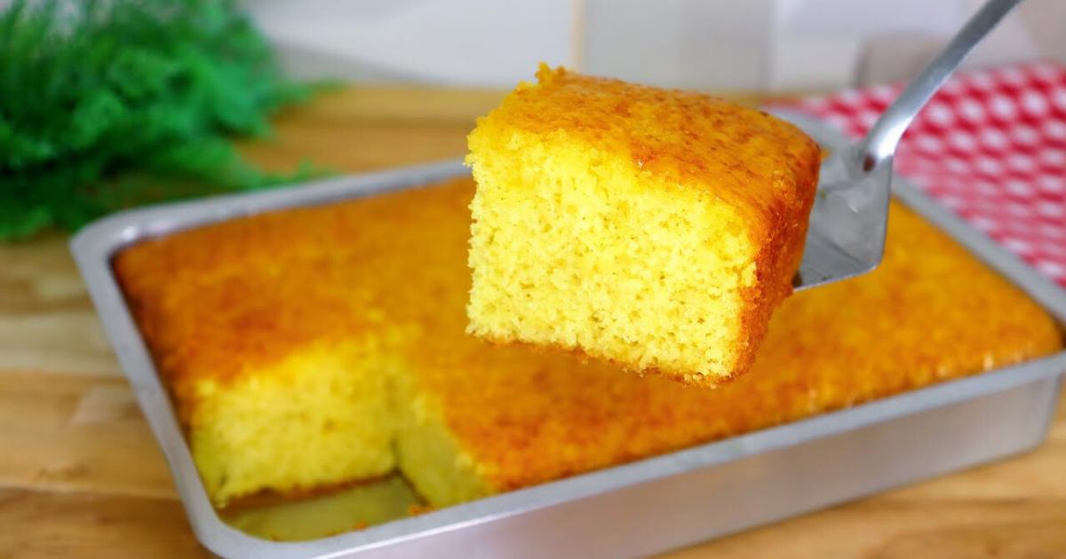 Bolo de Laranja Super Fofinho e Molhadinho