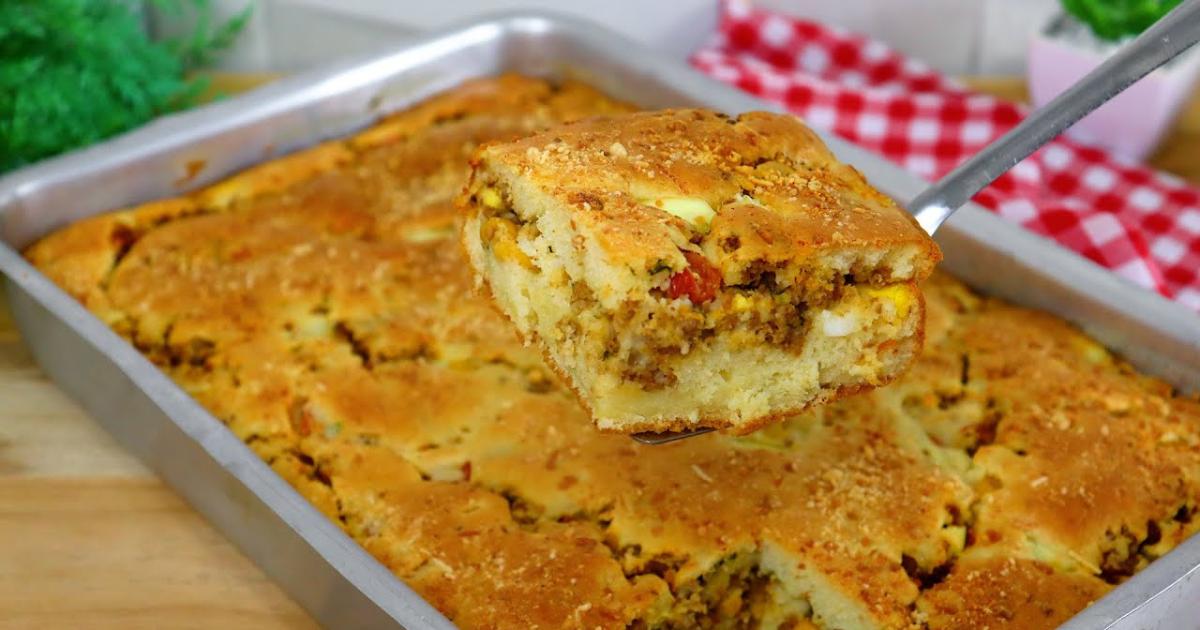 Torta de Carne Moída Que Desmancha na Boca