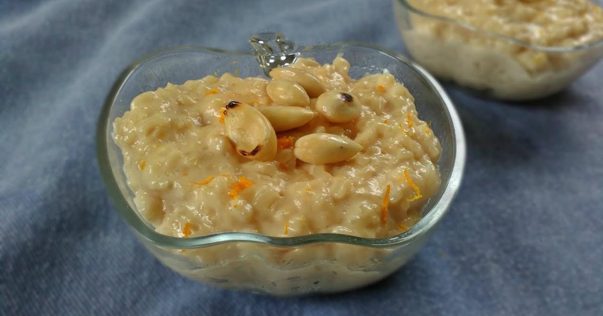 arroz doce com laranja e cardamomo