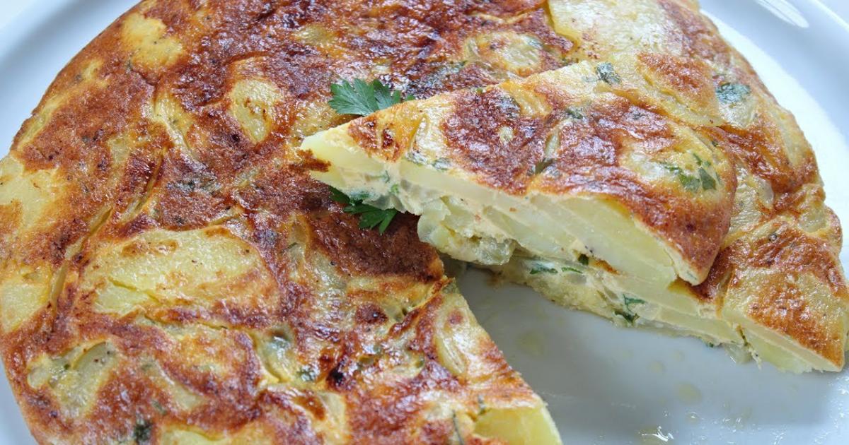 tortilha de batata e cebola