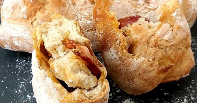 Pães: Pao com Chourico Tradicional Portugues para Fazer em Casa