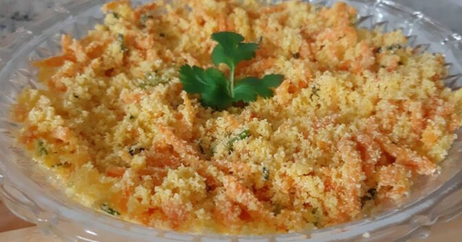 Farofa: Farofa de Cenoura Simples e Deliciosa
