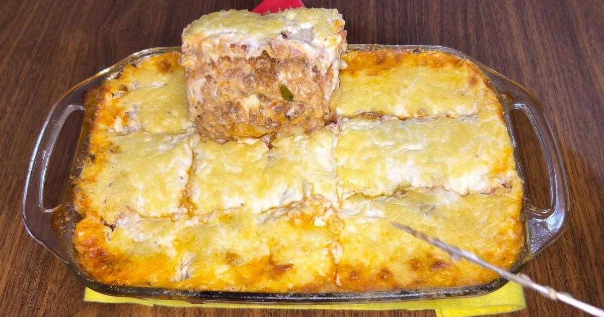 Lasanha de Carne Moída Fácil e Deliciosa