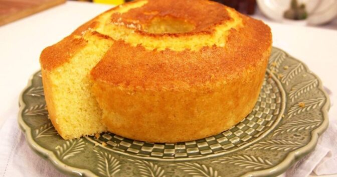 Bolos: Bolo de Arroz com Coco