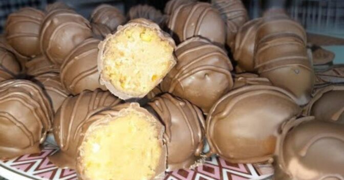 Doces: Bombom de Biscoito com Amendoim Fácil