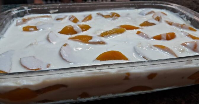 Especiais: Pavê de Pêssego Fácil e Delicioso