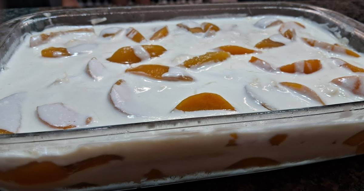 Prepare hoje mesmo esse Pavê de Pêssego Fácil e Delicioso e transforme sua sobremesa em...