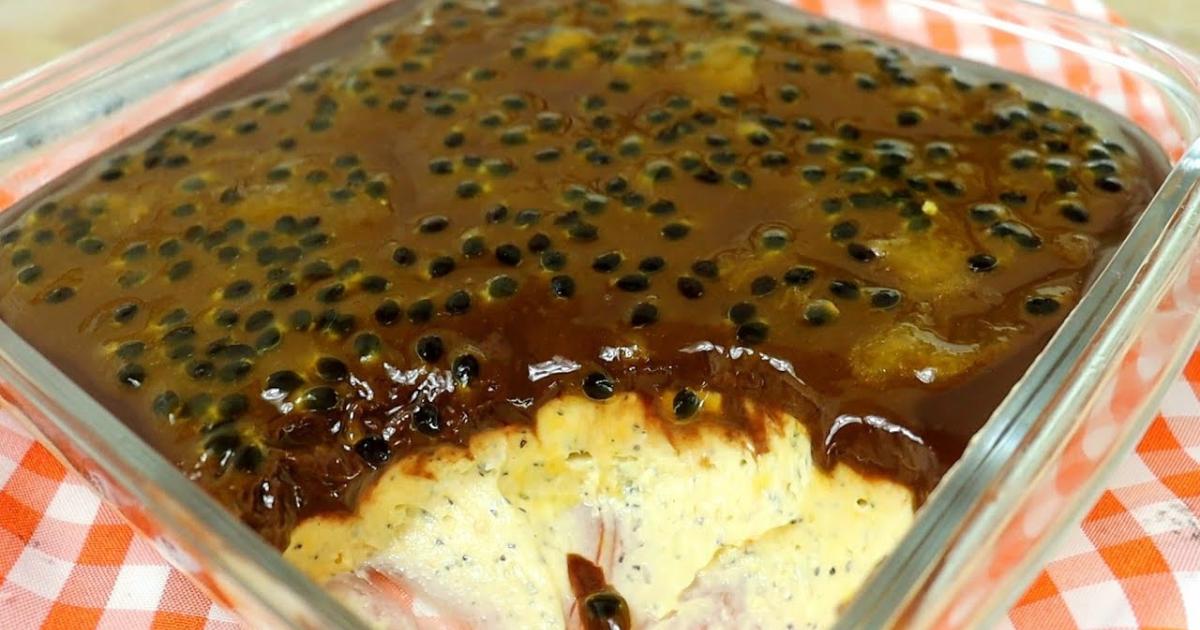 Sobremesa Natalina de Maracujá Fácil e Rápida