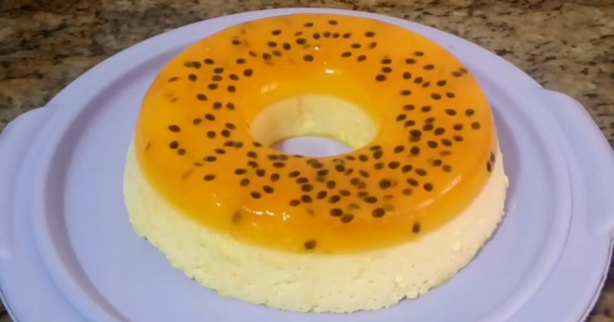 Sobremesa gelada de maracujá deliciosa e fácil com apenas 2 ingredientes....