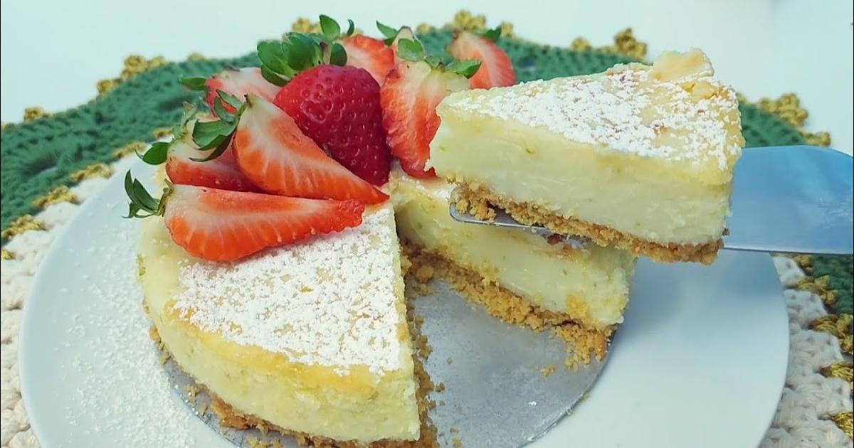 Torta de limão prática na Airfryer, com poucos ingredientes, cremosa, crocante e deliciosa....