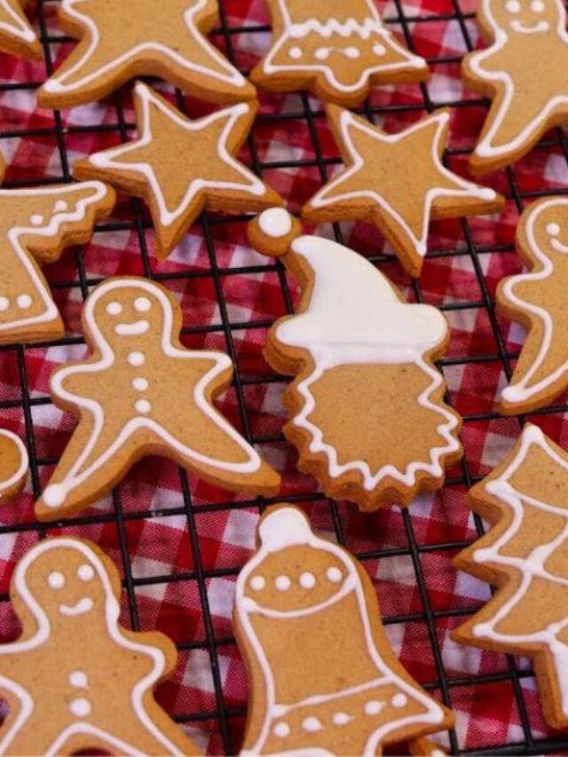Biscoito gingerbread de Natal fácil, crocante e delicioso, ideal para decorar e saborear nas festas....
