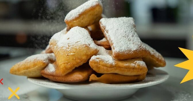 Doces: Beignets de Nova Orleans
