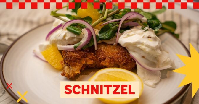 Carnes: Bisteca à Milanesa com Salada Especial