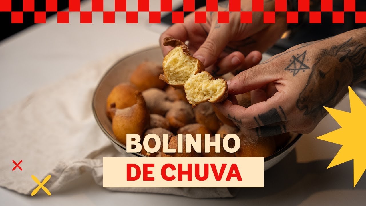 Aprenda a fazer bolinho de chuva macio e sequinho! Receita fácil e deliciosa, perfeita para...
