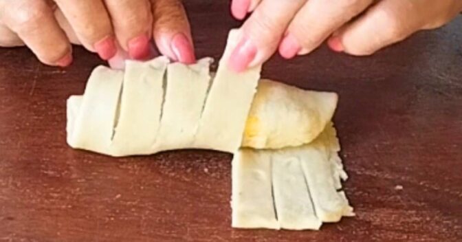 Especiais: Folhado de Maçã e Banana com Canela Simples