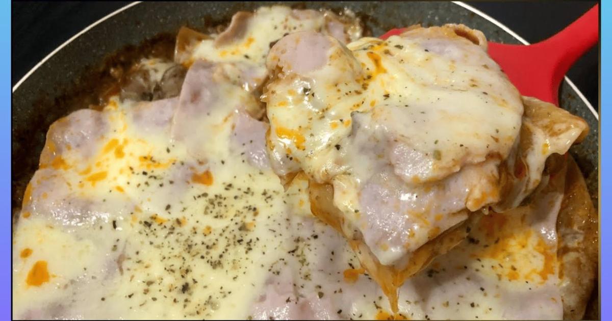 Receita prática de lasanha de frigideira, sem complicação e pronta em poucos minutos....