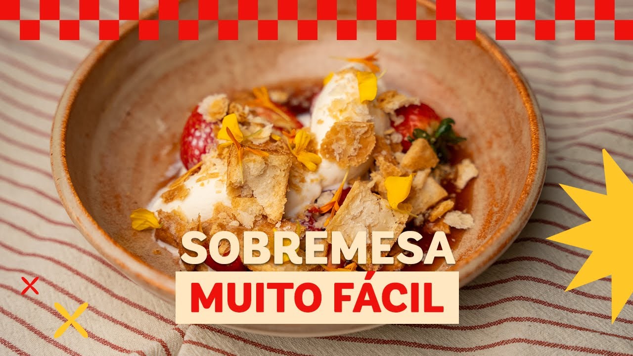 Aprenda a fazer Morangos Marinados com Sorvete, uma sobremesa fácil, elegante e deliciosa. Impressione com...
