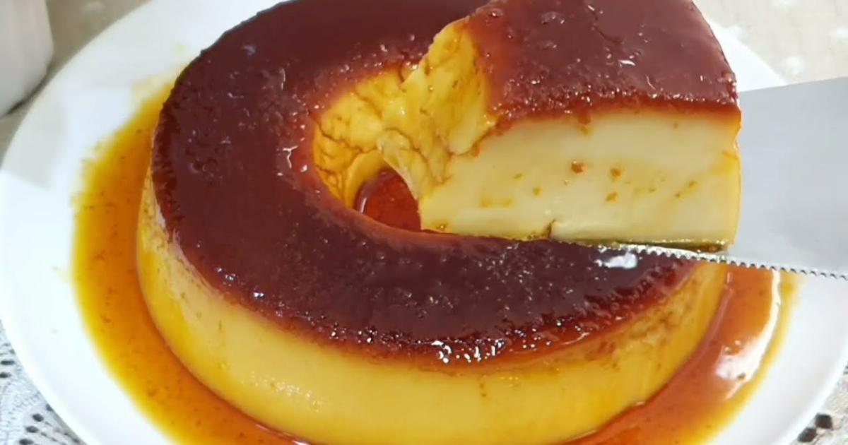 Pudim econômico sem leite condensado, feito com pão amanhecido. Simples e delicioso!...