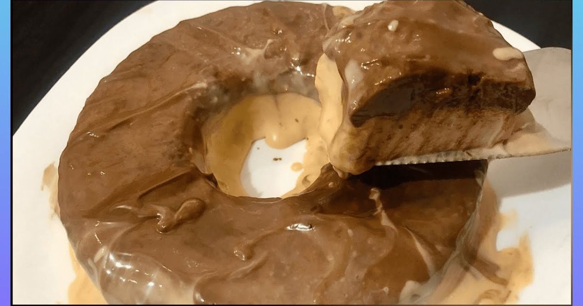 Pudim de sorvete de doce de leite com ganache, fácil, cremoso e irresistível....