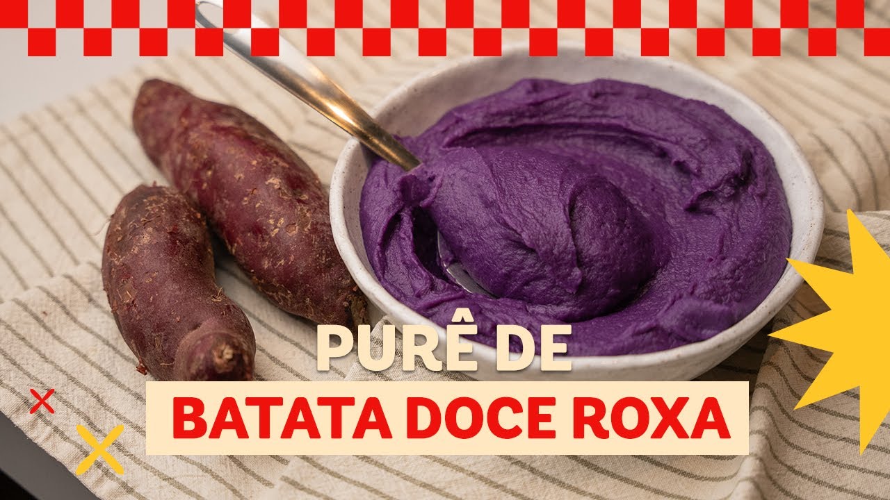 Aprenda a fazer Purê de Batata Doce Roxa fácil e rápido. Receita deliciosa para acompanhar...