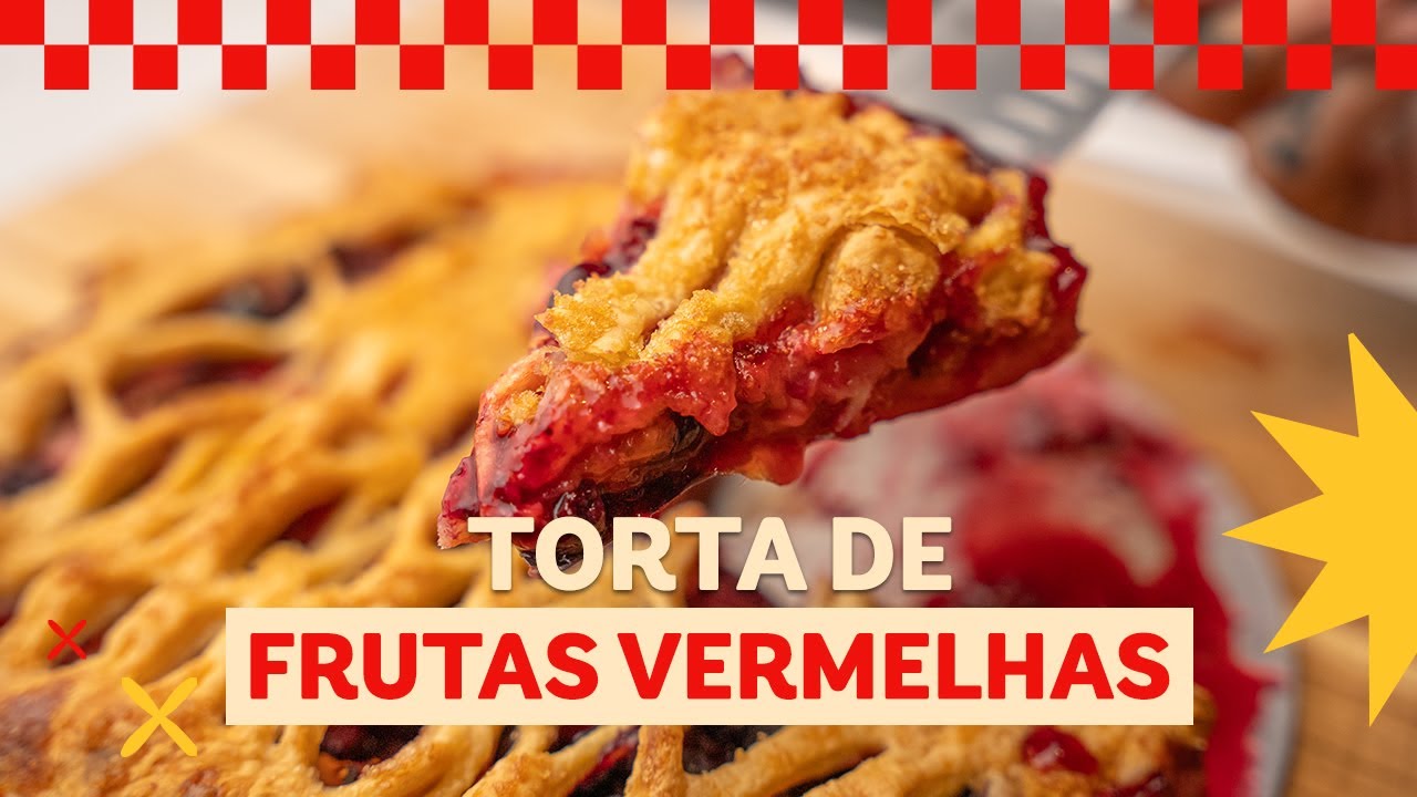 Aprenda a fazer Torta de Frutas Vermelhas Rápida e Fácil com massa folhada e frutas...