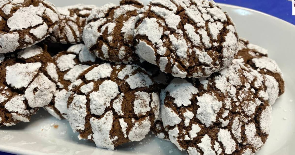 Aprenda a fazer biscoito de chocolate craquelado crocante e fácil, perfeito para o café da...