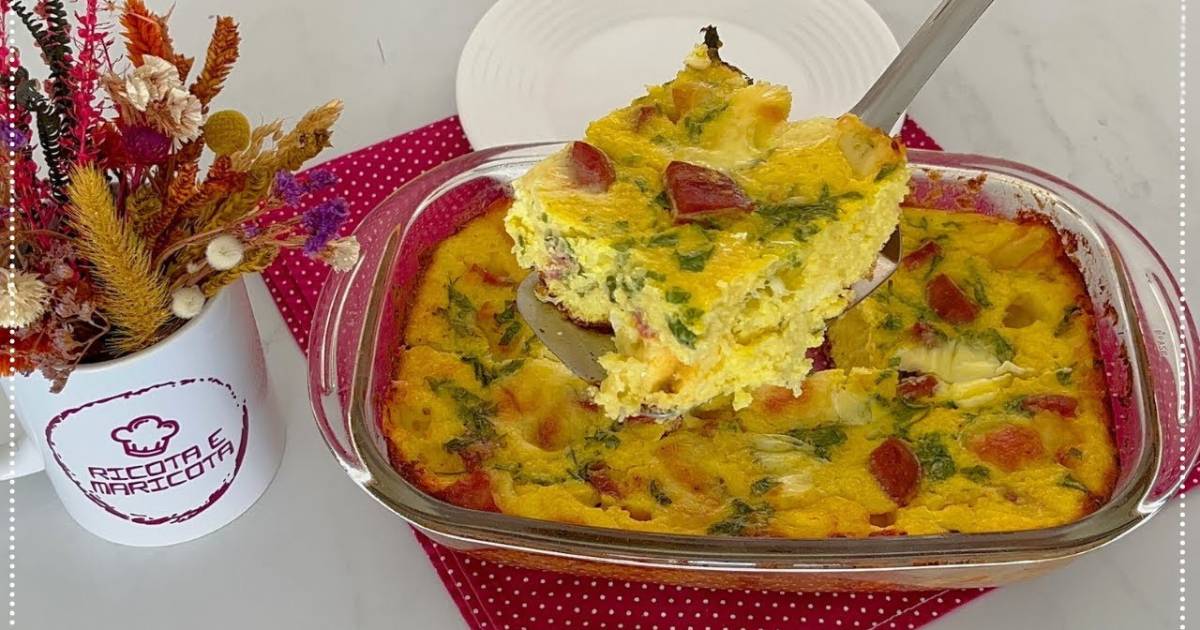 Aprenda a fazer bolo pamonha salgado com calabresa e queijo cremoso, fácil no liquidificador e...