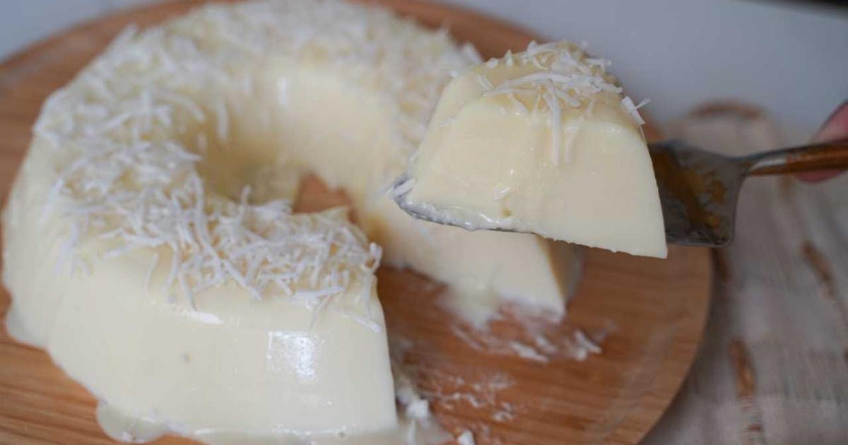 Pudim de maria mole simples, sem forno e sem ovos, cremoso e fácil de fazer....