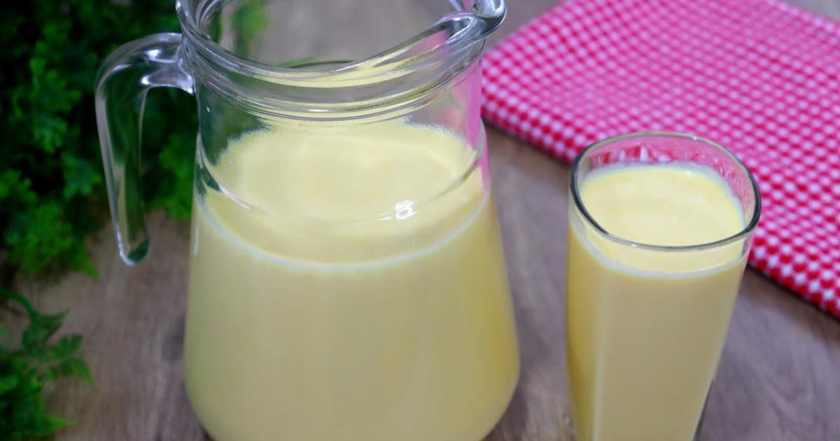 Suco de milho cremoso e gelado feito no liquidificador sem precisar cozinhar....