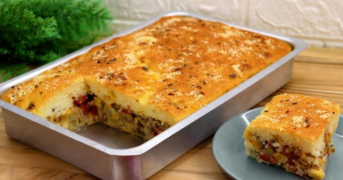 Aprenda a fazer uma torta de sardinha de liquidificador fácil, fofinha e cheia de sabor....