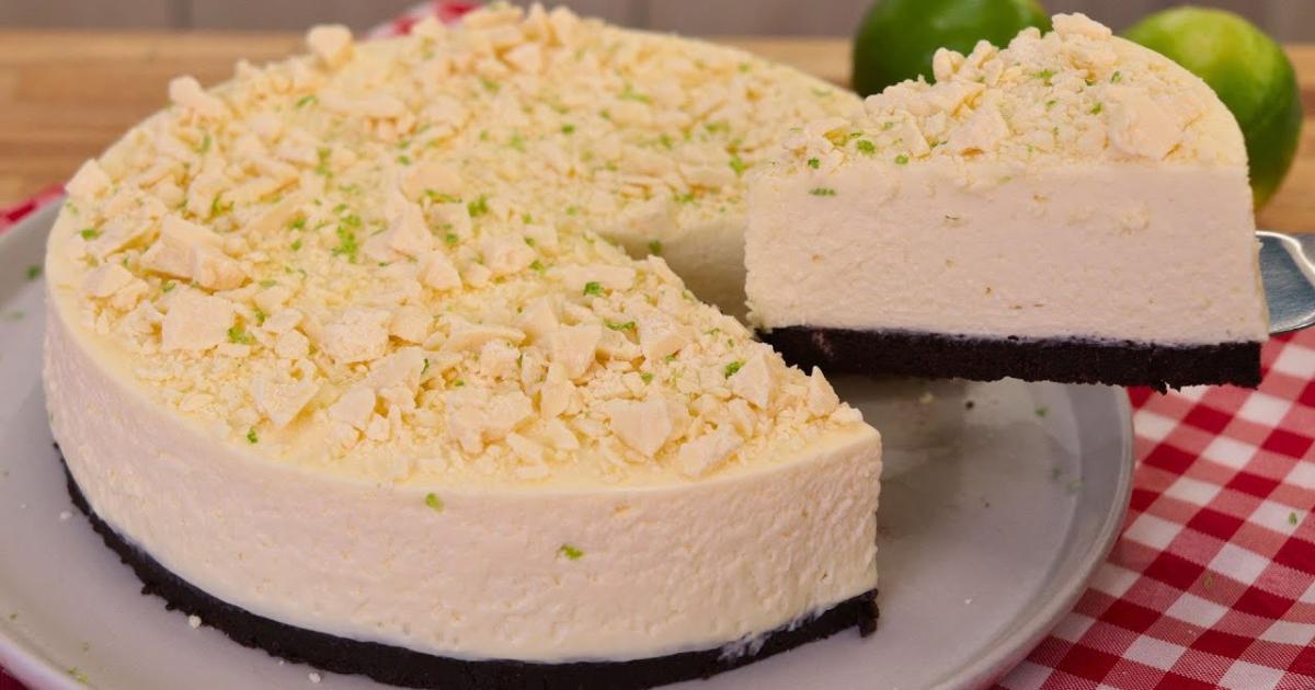 Torta de limão com chocolate cremosa e fácil de fazer. Uma receita irresistível!...