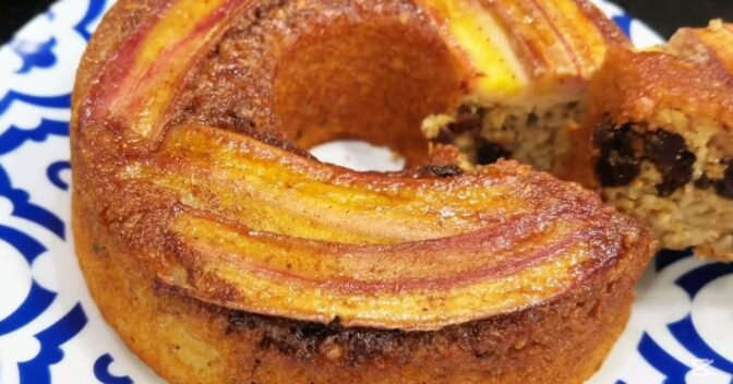 Bolos: Bolo Banana e Aveia Sem Açúcar Saudável