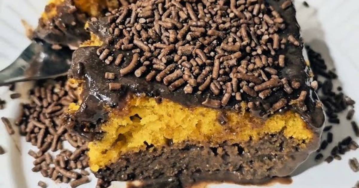 Bolo de Cenoura com Calda e Brigadeiro! Fofinho, fácil e delicioso para qualquer ocasião!...