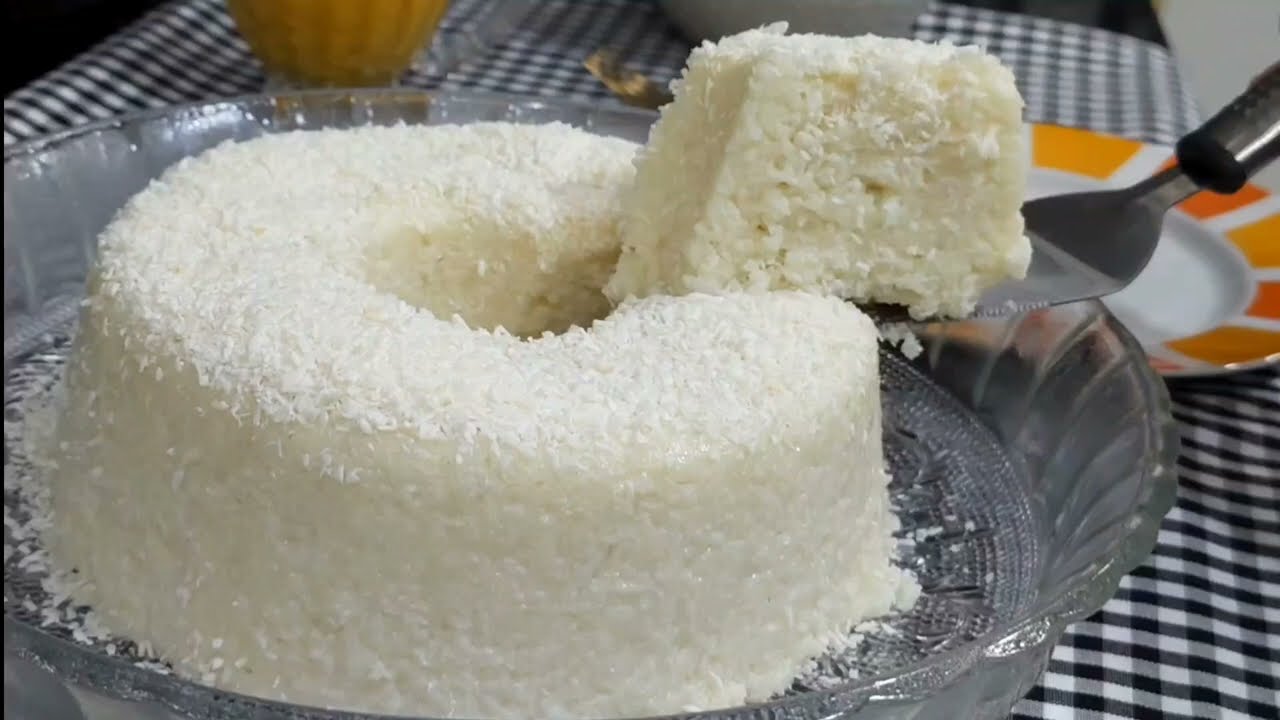 Bolo de Tapioca com Geleia de Damasco e Laranja Cremoso é fácil, sem forno e...