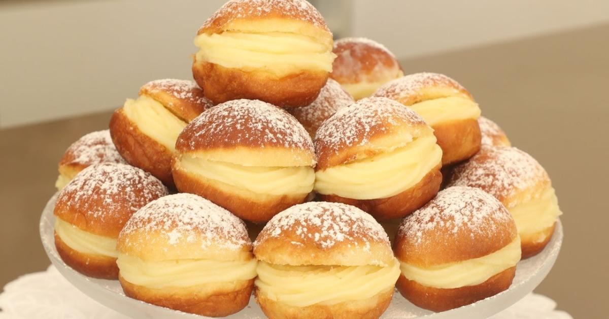 Receita de sonho fofinho, recheado com creme e com gostinho de padaria....