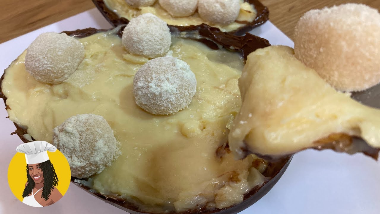 Ovo de Páscoa de Colher com Leite Ninho e Nutella, uma sobremesa perfeita para a...