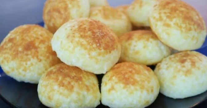 Lanche: Pão de Queijo com Tapioca na Airfryer