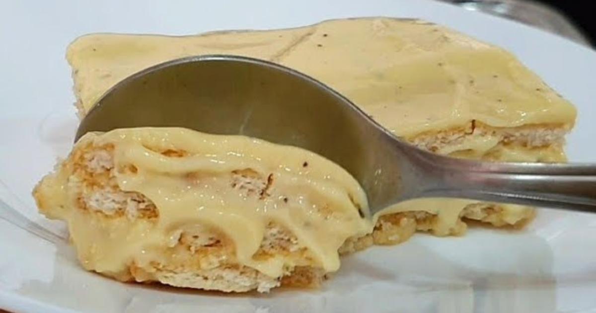 Pavê de liquidificador sem fogo e sem gelatina, feito com fruta natural e muito fácil...