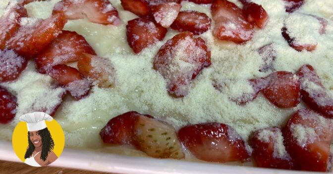 Sobremesas: Pavê de Morango com Leite Ninho